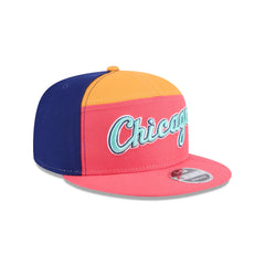 Chicago White Sox Coral Split Panel 9FIFTY Snapback Hat 9Fifty 950 Patch Snapback Cap Hat