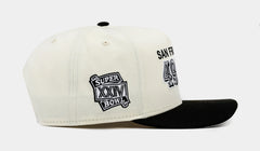 San Francisco 49Ers 950AF Snapback Mens Hat (Beige/Black)