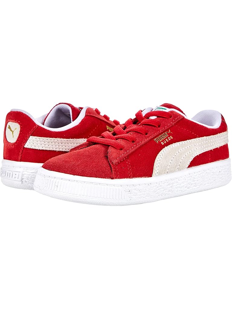 Kids Puma Suede Classic XXI Toddler Red White 380825-02 Shoes Sneaker Shoe