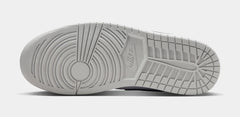 Air Jordan 1 Mid Mens Lifestyle Shoes (White/Light Smoke Grey/Black)