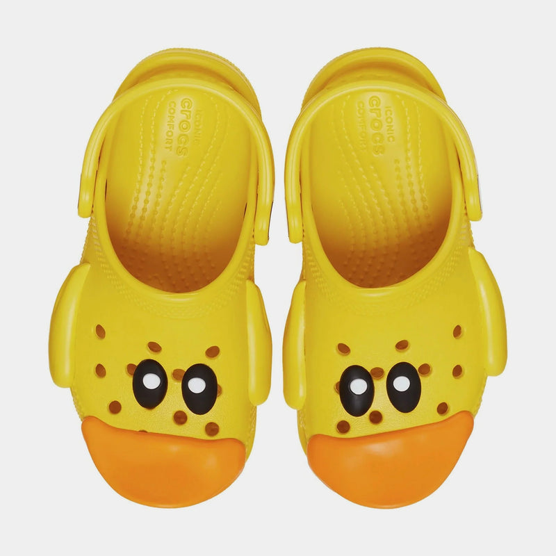Classic Clog I Am Ducky Infant Toddler Sandals (Yellow)