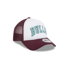 Chicago Bulls Optic White 9FORTY A-Frame Snapback Hat