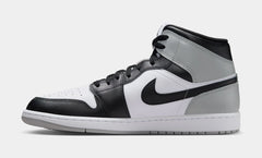 Air Jordan 1 Mid Mens Lifestyle Shoes (White/Light Smoke Grey/Black)