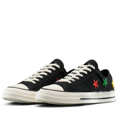 Daily Paper X Converse Star Player 76 Ox - Black/Fern Green