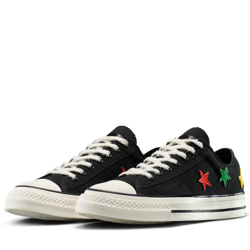 Daily Paper X Converse Star Player 76 Ox - Black/Fern Green