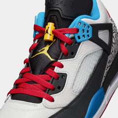 Spizike Low SE Mens Basketball Shoes (Neutral Grey/Varsity Maize/Surf Blue)