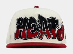 Miami Heat All Star 950AF Snapback Mens Hat (White/Black/Red)