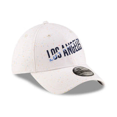 New Era 39Thirty Los Angeles Dodgers Speckle Stretch Fitted Hat - White