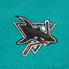 New Era 59Fifty San Jose Sharks Logo Patch Word Hat - Teal