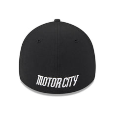 New Era 39Thirty Detroit Tigers Script Stretch Fitted Hat - Black, White