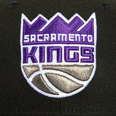 New Era 59Fifty Sacramento Kings 40Th Anniversary Patch Hat - Black