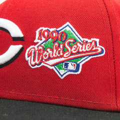 Cincinnati Reds 5X Champs Fitted Cap (Red/Black)