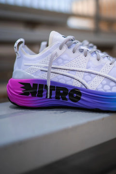 Mens Puma Foreverrun Nitro Sunset (White/Luminous Blue)