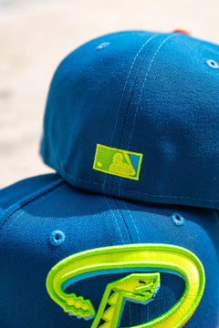 New Era Arizona Diamondbacks 2001 World Series Safety Yellow UV (Blue/Orange)