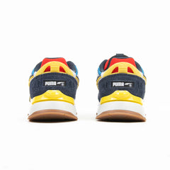 Puma Mirage Sport Layers Blue Parisian Night Gray Yellow Orange Brown Sneaker Shoe Trainer