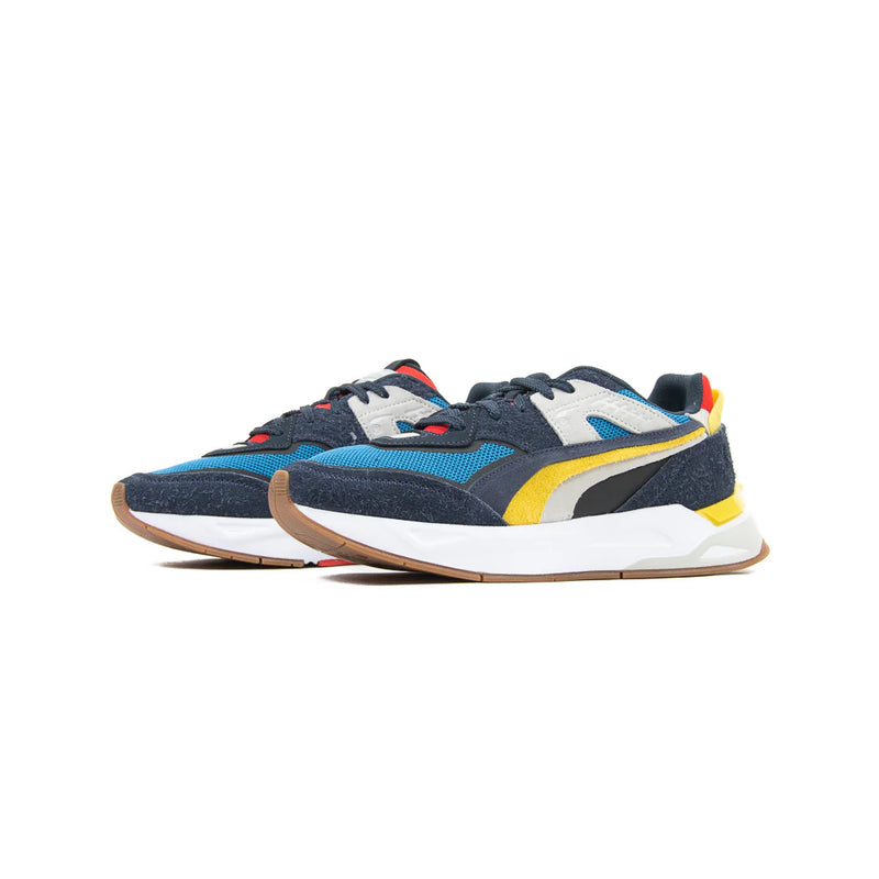 Puma Mirage Sport Layers Blue Parisian Night Gray Yellow Orange Brown Sneaker Shoe Trainer