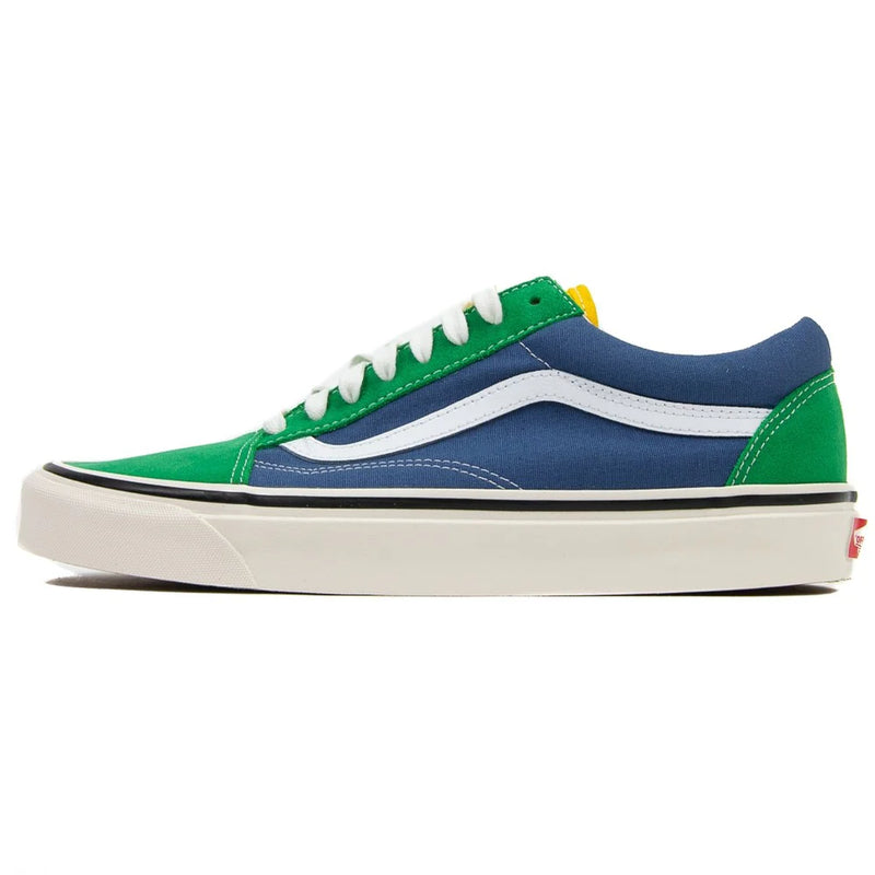 Vans Old Skool 36 DX OG Green Blue White Yellow Sneaker Shoe Trainer