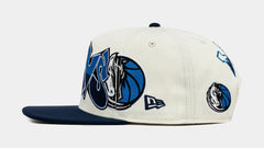 All Star Dallas Mavericks 950AF Snapback Mens Hat (White/Blue/Black)