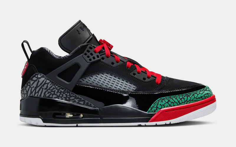 Spizike Low Mens Lifestyle Shoes (Black/Classic Green/White/Varsity Red)