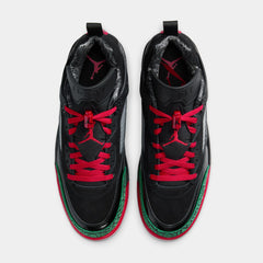 Spizike Low Mens Lifestyle Shoes (Black/Classic Green/White/Varsity Red)
