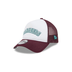 Seattle Mariners Optic White 9FORTY A-Frame Snapback Hat