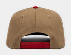 Shoe Palace Exclusive Mexico Curve 950AF Snapback Mens Hat (Khaki/Red)