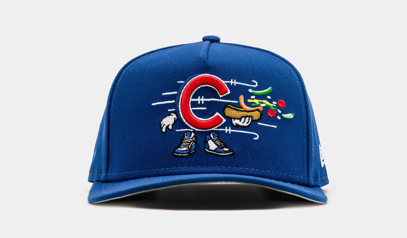 Chicago Cubs Cartoon 950AF Snapback Mens Hat (Blue/Red)