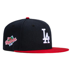 New Era 59Fifty Los Angeles Dodgers 1988 World Series Patch Hat - Navy, Red