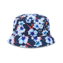 Atlanta Braves Pattern Bucket Hat