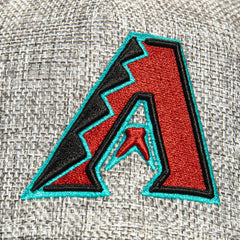 New Era 9Forty M-Crown Cotton Weave Arizona Diamondbacks Snapback Hat - Grey