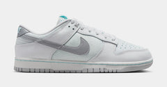 Dunk Low Mens Lifestyle Shoes (Summit White/Glacier Ice/Vast Grey/Metallic Silver)