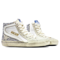 Women'S Slide Sneaker - Silver/White/Marble
