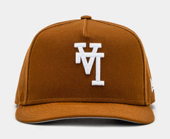 Los Angeles Dodgers Upside 950AF Snapback Mens Hat (Brown)