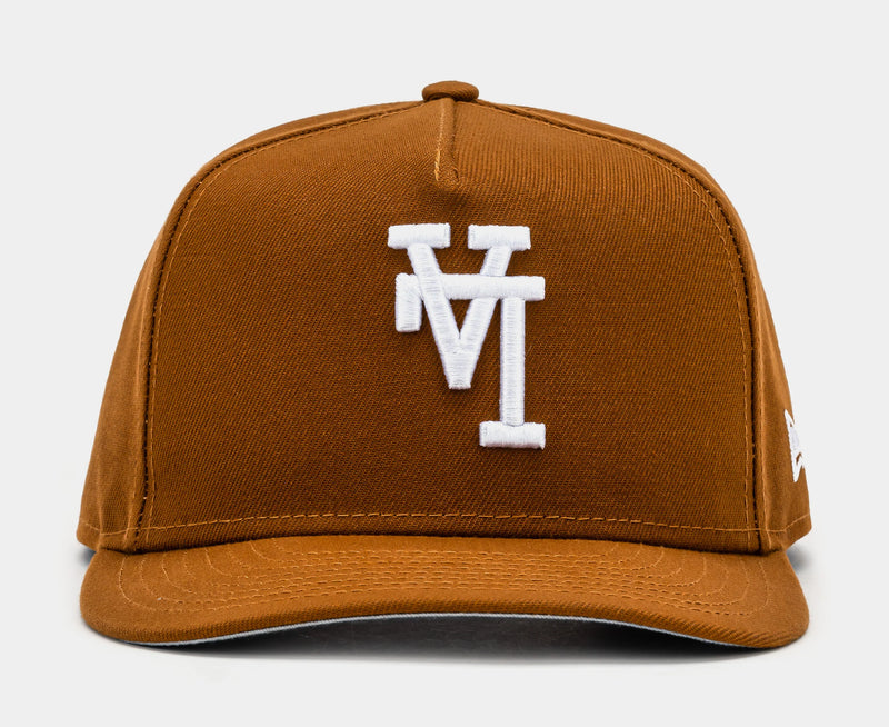 Los Angeles Dodgers Upside 950AF Snapback Mens Hat (Brown)