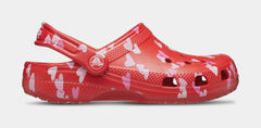 Classic Clog Valentines Day Preschool/Grade School Sandals (Pink/Red/White)