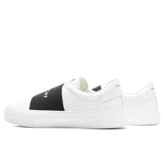 City Sport Sneakers W/ Elastic - White/Black