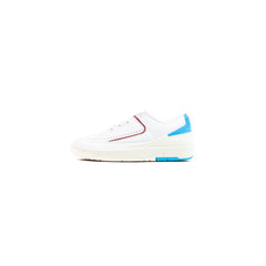 WMNS Nike Air Jordan 2 Retro Low White Gym Red Powder Blue Purple Sneaker Shoe Trainer