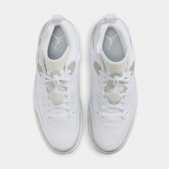 Spizike Low Mens Basketball Shoes (White/Metallic Silver/Barely Blue/Neutral Grey)