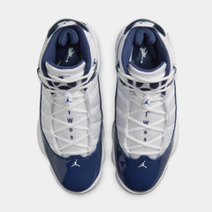 6 Rings Mens Basketball Shoes (White/Neutral Grey/Midnight Navy)