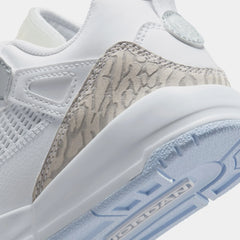 Spizike Low Preschool Lifestyle Shoes (White/Silver)