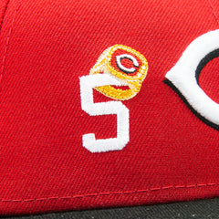 Cincinnati Reds 5X Champs Fitted Cap (Red/Black)