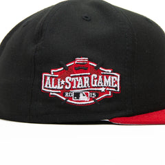 New Era Cincinnati Reds ASG 15 TY Black White Red 59Fifty 5950 Patch Fitted Cap Hat