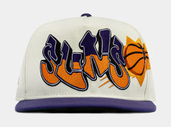 All Star Phoenix Suns 950AF Snapback Mens Hat (White/Blue/Orange)