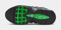 Air Max 95 Grade School Lifestyle Shoes (Black/Black/Pearl Grey/Green Shock)