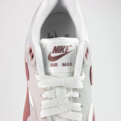 Wmns Nike Air Max 1 Summit White Smokey Mauve Grey Pink DZ2628-104 Sneaker Shoe Trainer