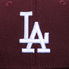 New Era 59Fifty Los Angeles Dodgers 40Th Anniversary Stadium Patch Hat - Maroon