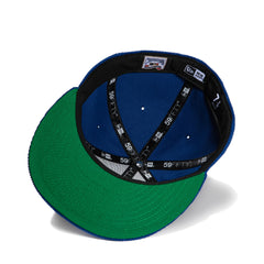 New Era 59Fifty Corduroy Los Angeles Dodgers 2020 World Series Champions Patch Upside down Hat - Royal, White