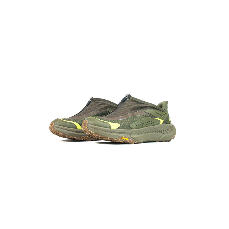 Hoka U Project Transport Deep Umber Antique Olive Green Brown Yellow 1162850 DTQ Sneaker Shoe Trainer