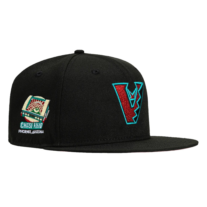 New Era 59Fifty Arizona Diamondbacks Chase Field Patch Upside down Hat - Black, Sedona Red, Teal