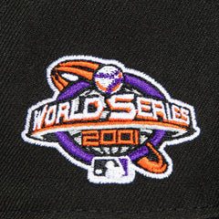 New Era 59Fifty Cool Fashion Arizona Diamondbacks 2001 World Series Patch Snake Head Hat - Black, Purple, Orange